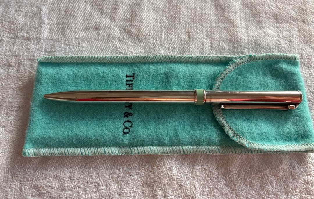 【Tiffany & Co. 】シルバーボールペン 専用ケース付き