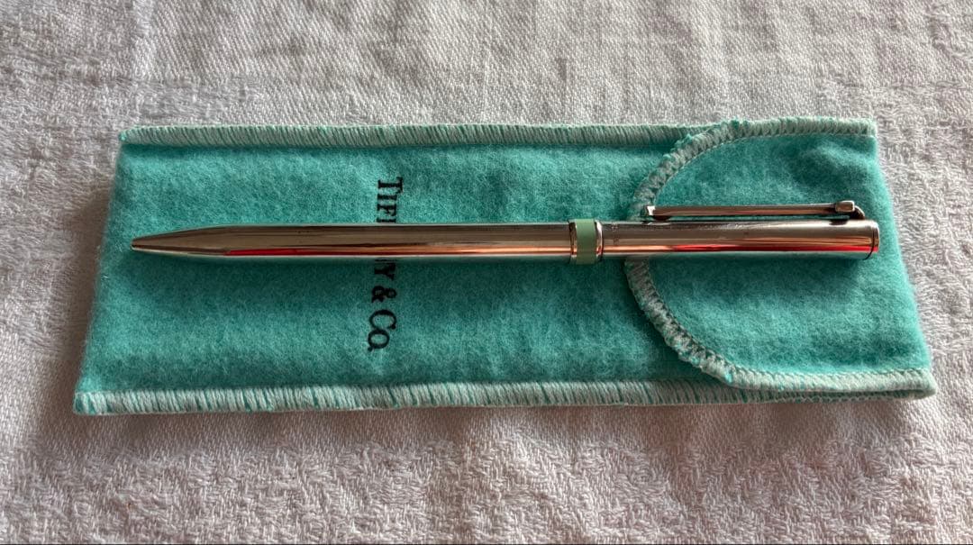 【Tiffany & Co. 】シルバーボールペン 専用ケース付き