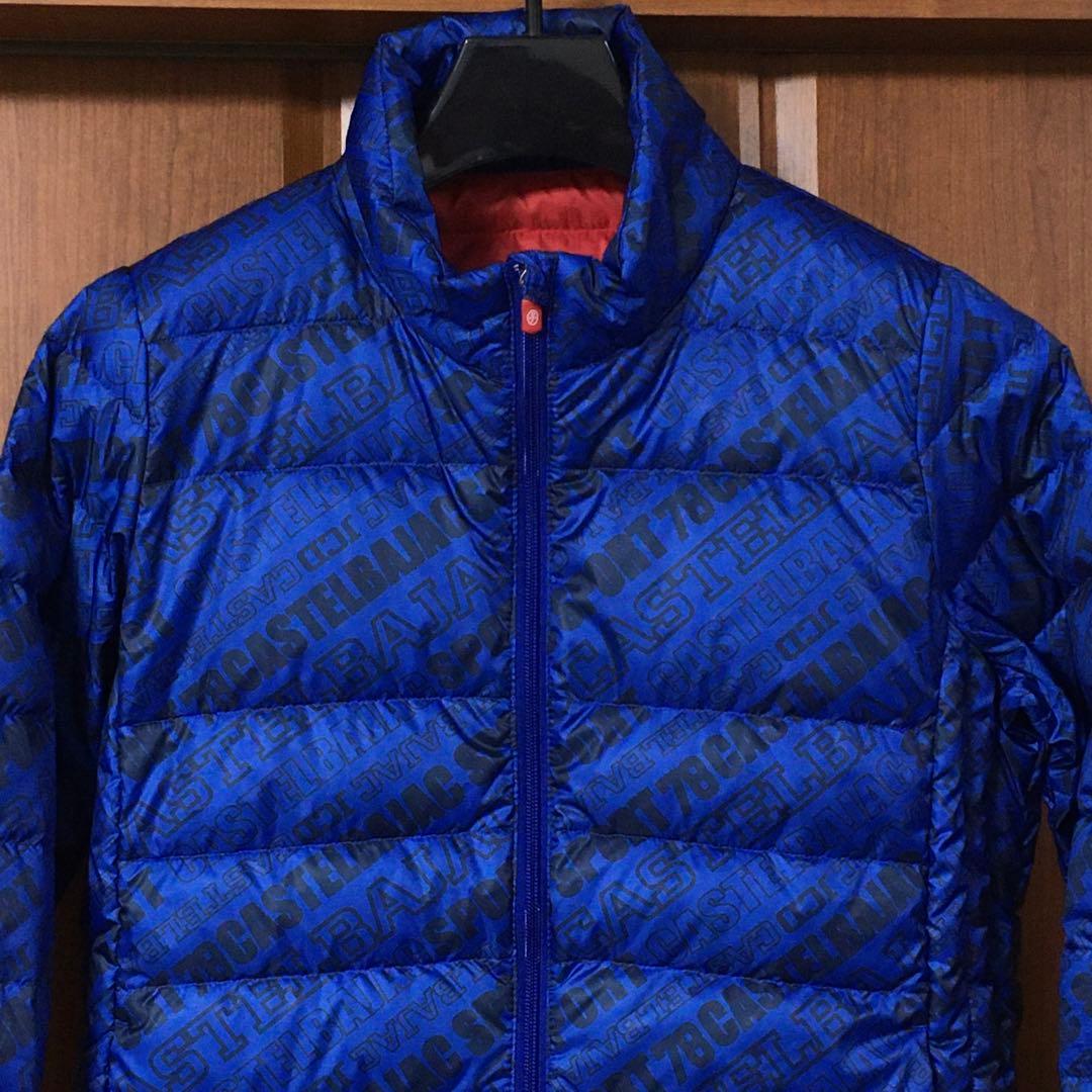 美品　カステルバジャック　スポーツ　ダウン　４４　青　CASTELBAJAC