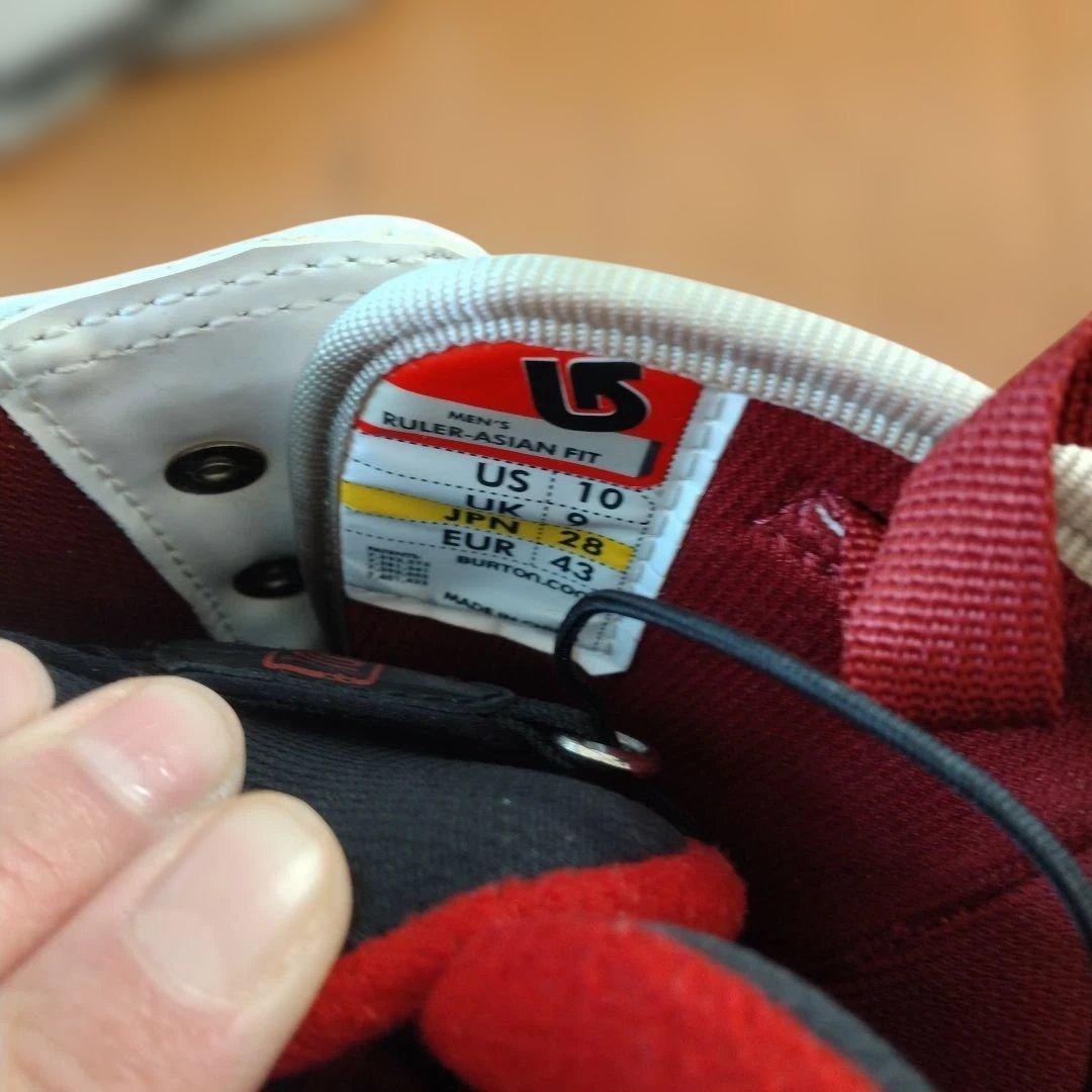 スノボ　ブーツ　BURTON　Ruler 白　ホワイト　メンズ　28センチ