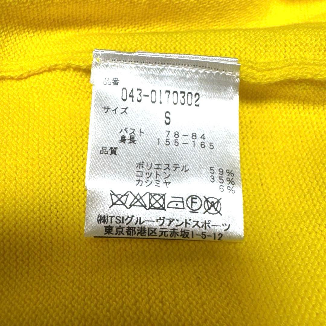 再お値下げ★St ANDREWSセントアンドリュース☆イエロークルーネックニット