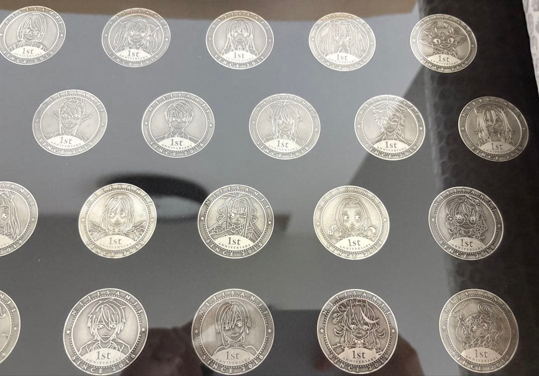 にじさんじ1周年記念メダル　65種コンプリートセット（額縁付き）