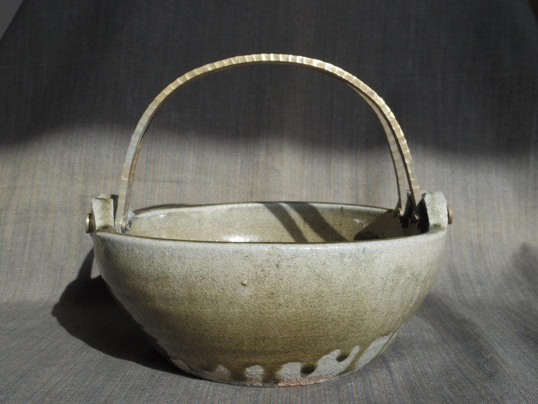 個展作品★中里隆★黄唐津土鍋★希少作★窯跡