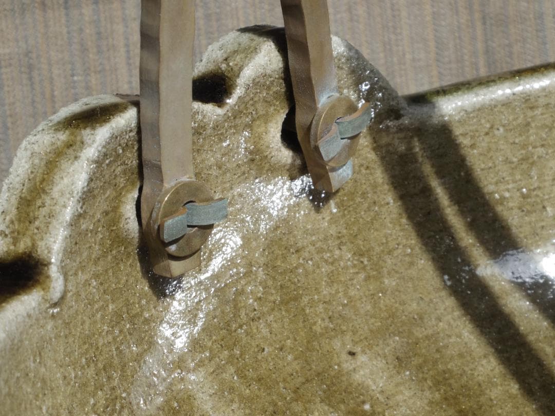 個展作品★中里隆★黄唐津土鍋★希少作★窯跡