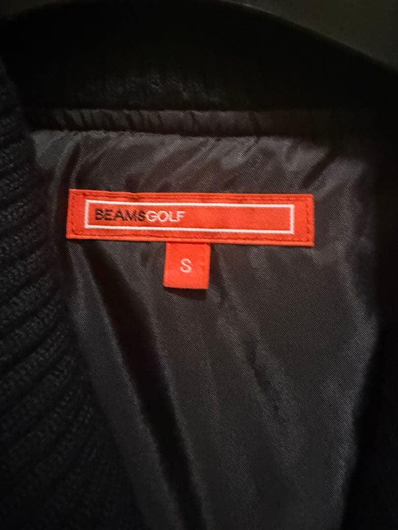 BEAMS GOLF 中綿ブルゾンS ブラック ビームスゴルフ
