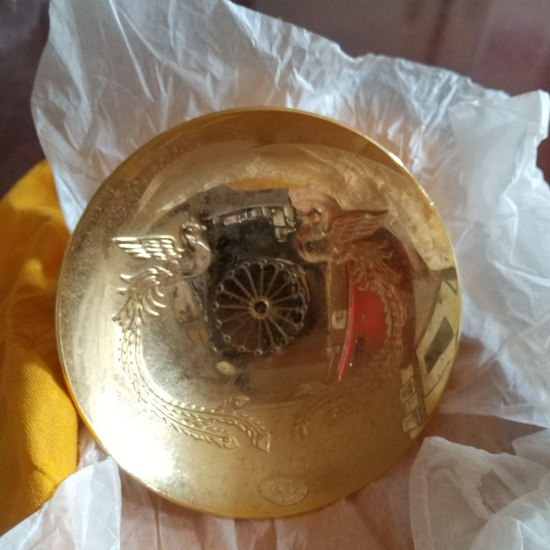 昭和レトロビンテージ叙位叙勲 記念金盃24KGP金メッキ(未使用コレクション)