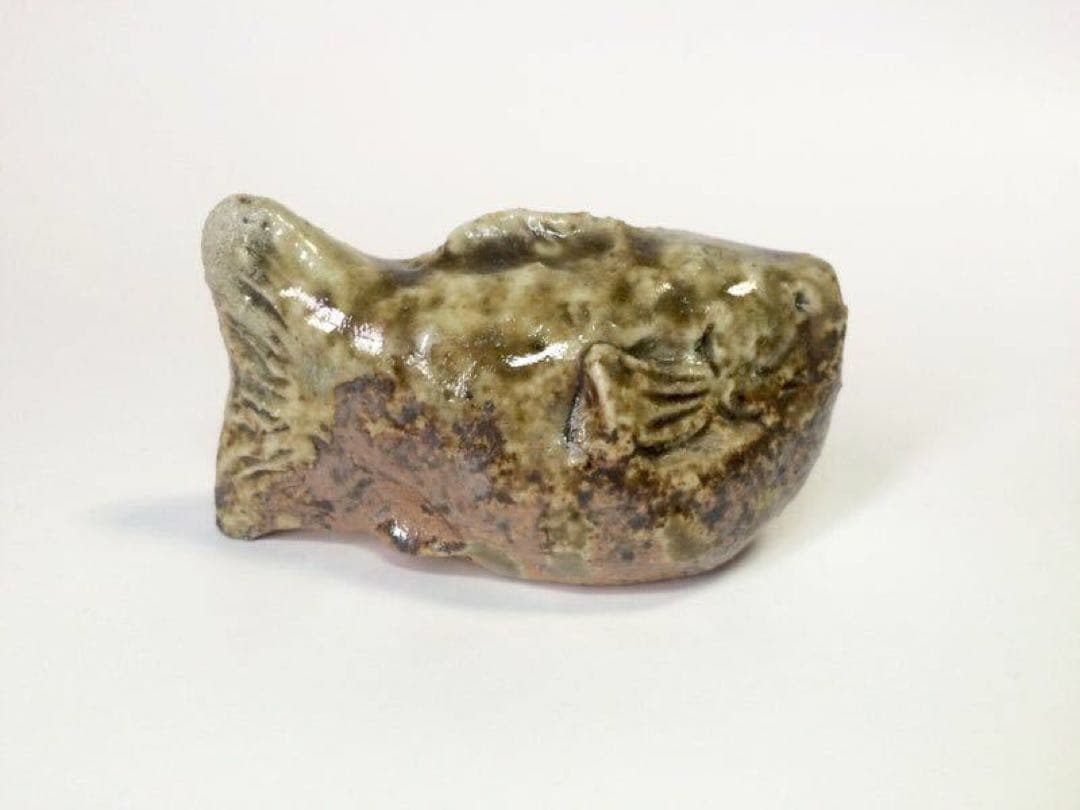 『河豚 水滴』　鹿児島寿蔵　/紙塑人形 人間国宝 信楽 書道道具