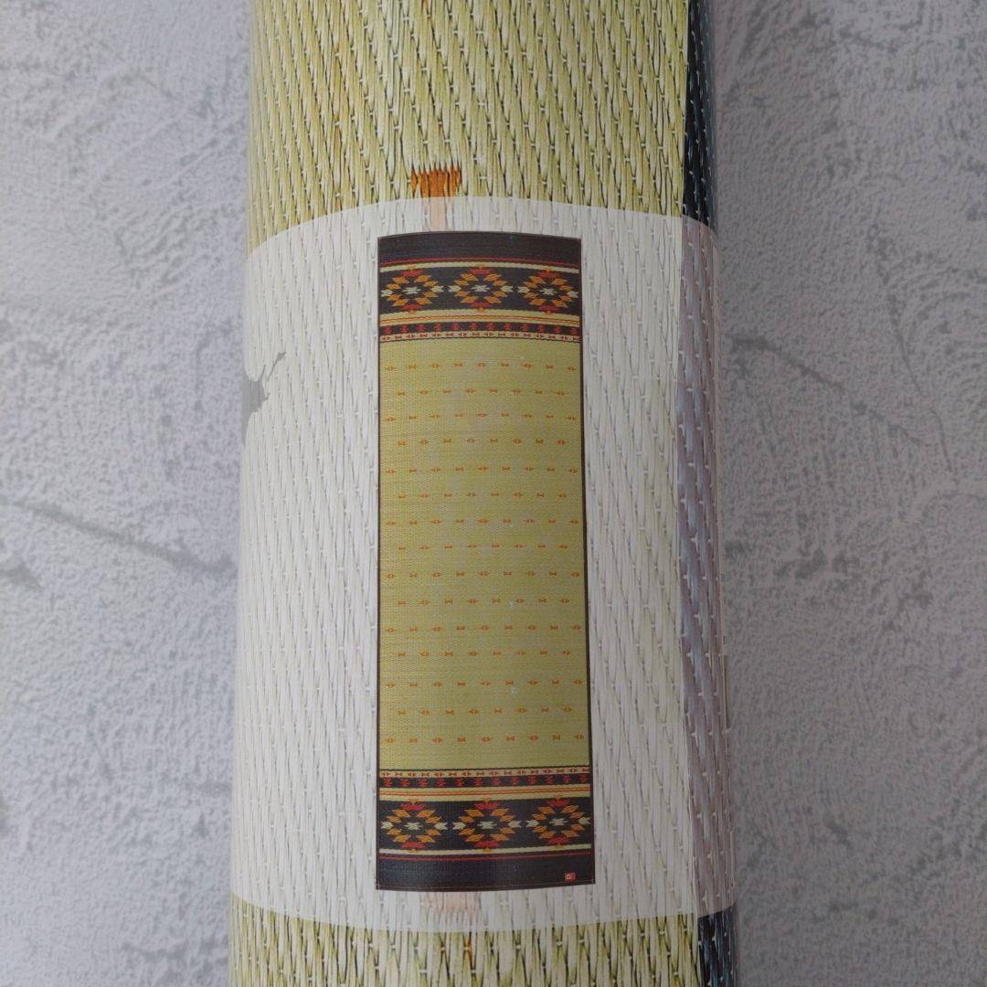 イケヒコ 畳 ヨガマット ソフトネイティブ柄 ネイビー アース ブルー系