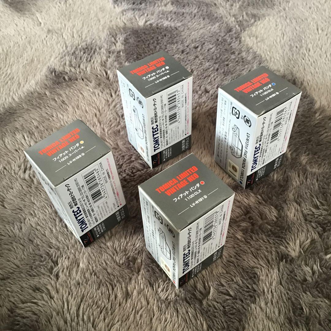 TOMICA LIMITED VINTAGE NEO フィアットパンダ　4台