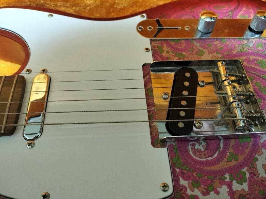 【ひかりさん用】ペイズリー　テレキャスター　ピンク　レリック