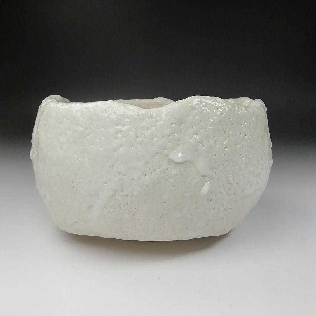 Ｔ５３１　茶碗　『竹の子画』『志野茶碗』『加藤景正 作』　共箱　抹茶碗　茶道具