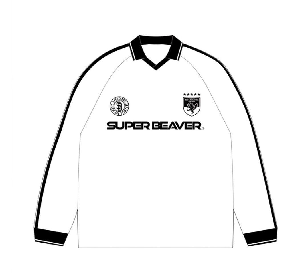 【新品】SUPER BEAVER サッカーシャツ ホワイト Mサイズ 長袖