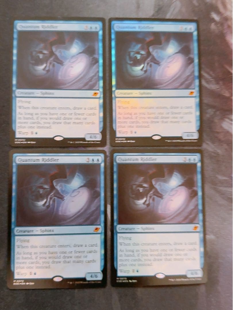 【foil】量子の謎かけ屋　英語　4枚セット