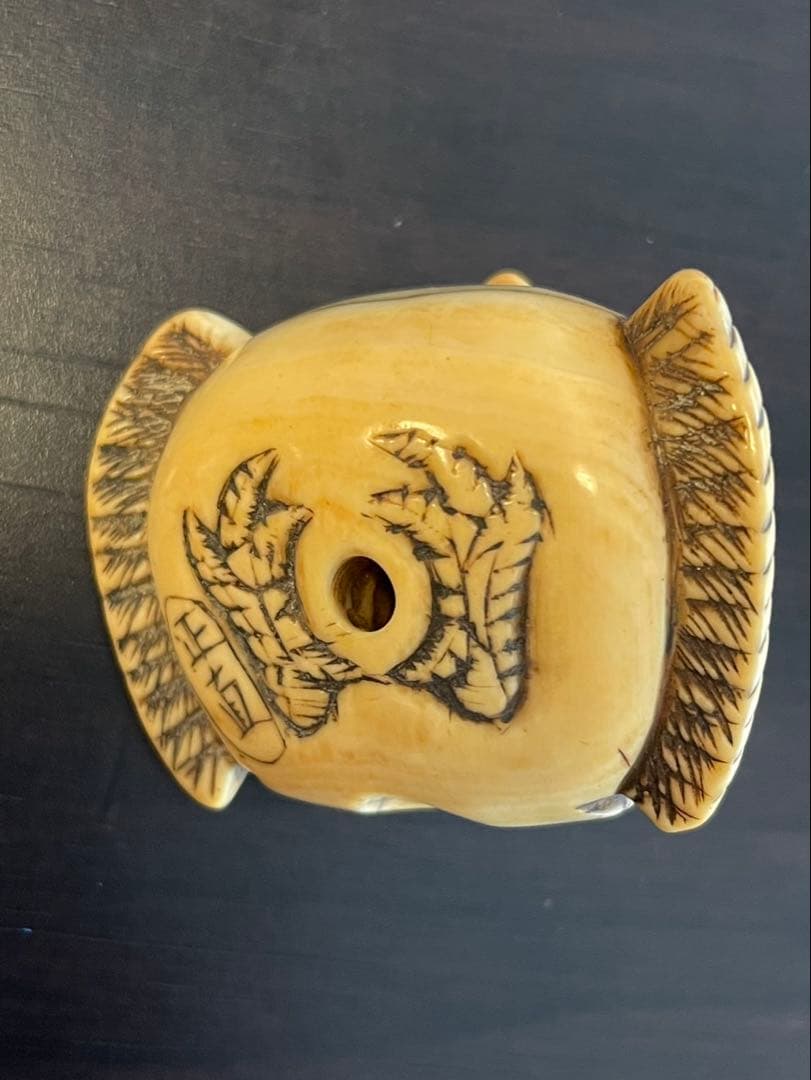 時代「正直　銘」最高材質　◇福良雀◇ 印籠 根付 提げ物 提物 帯締