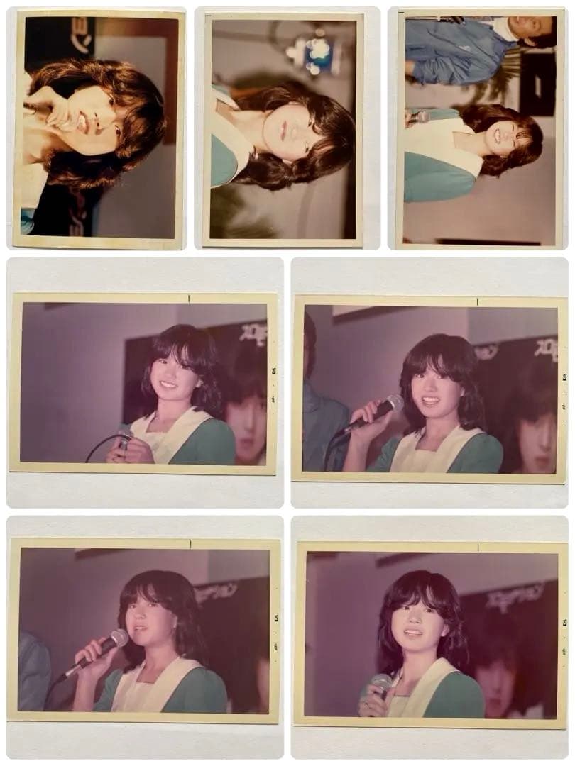 貴重　中森明菜　生写真　当時物　E判 7枚　スローモーション