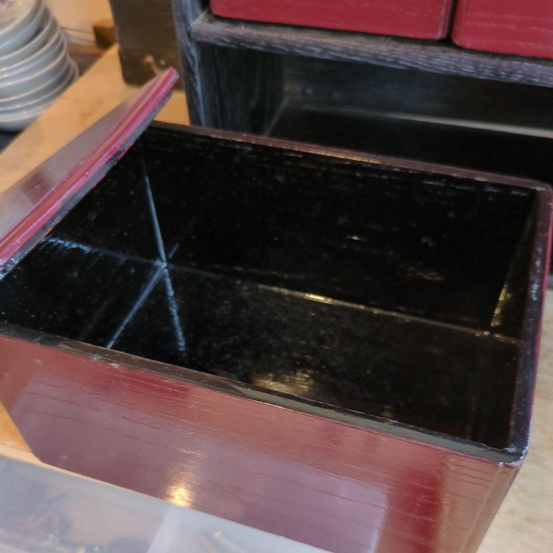 骨董　弁当箱　木製　漆　酒器　重箱　物入　手提げ木箱　アンティーク