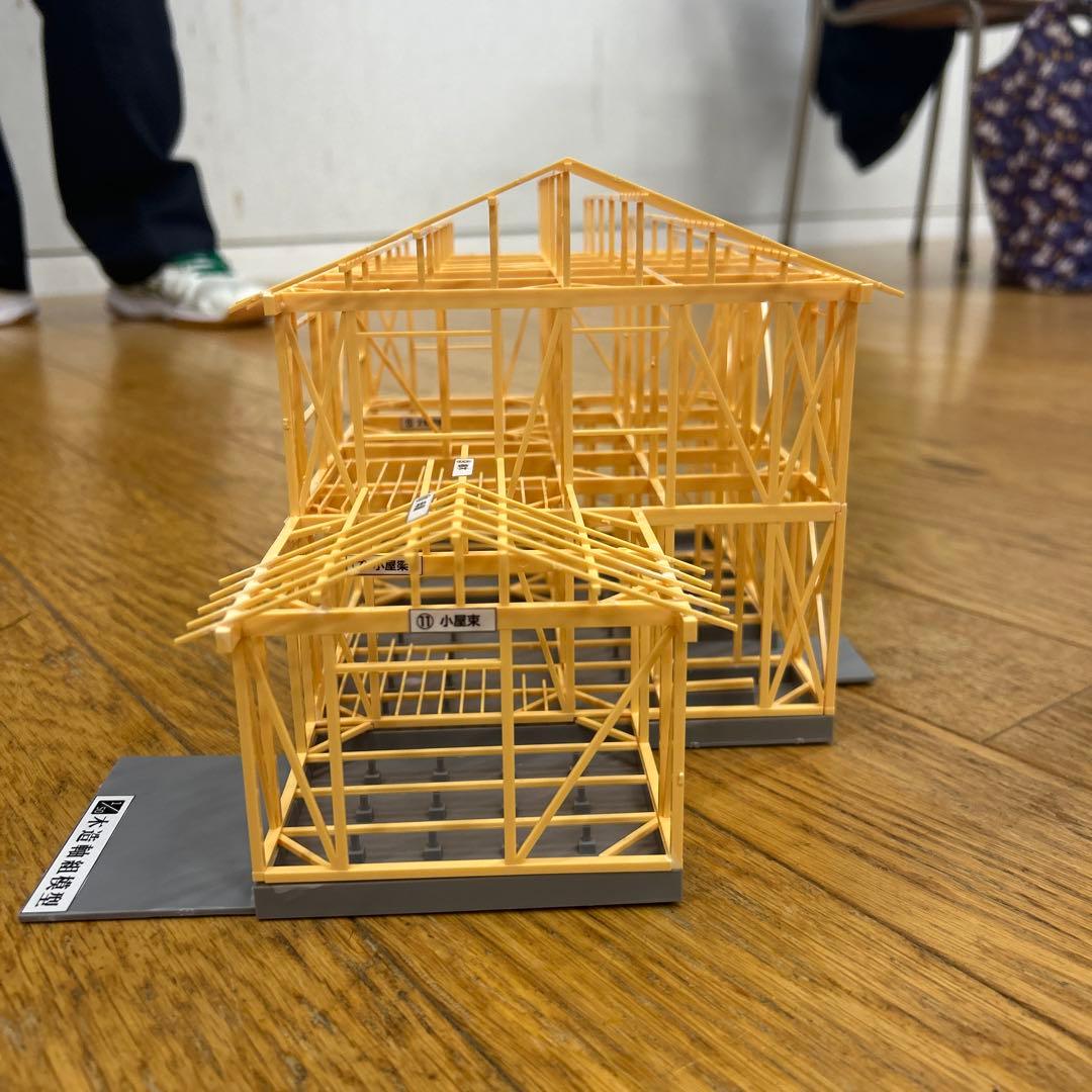 木造軸組模型（1/50）　リニューアル版　総合資格学院　木造軸組模型