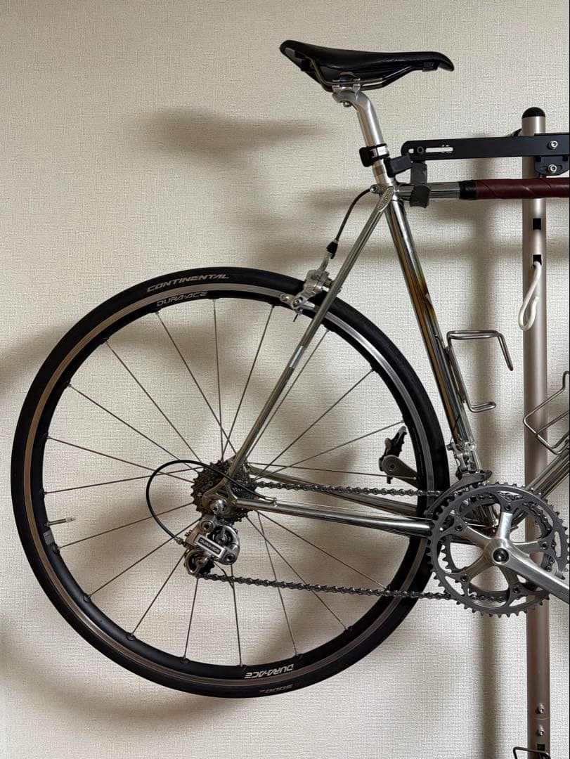 【さらに値下】クロモリ ビンテージ 55 シマノ10速Wレバー DURA-ACE