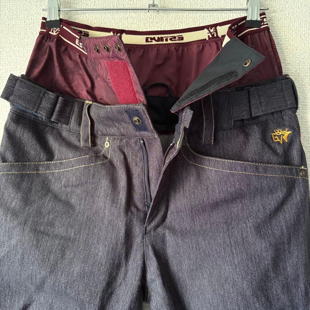 ESTIVO エスティボ スノーボードウェア 上下セット レディース M デニム