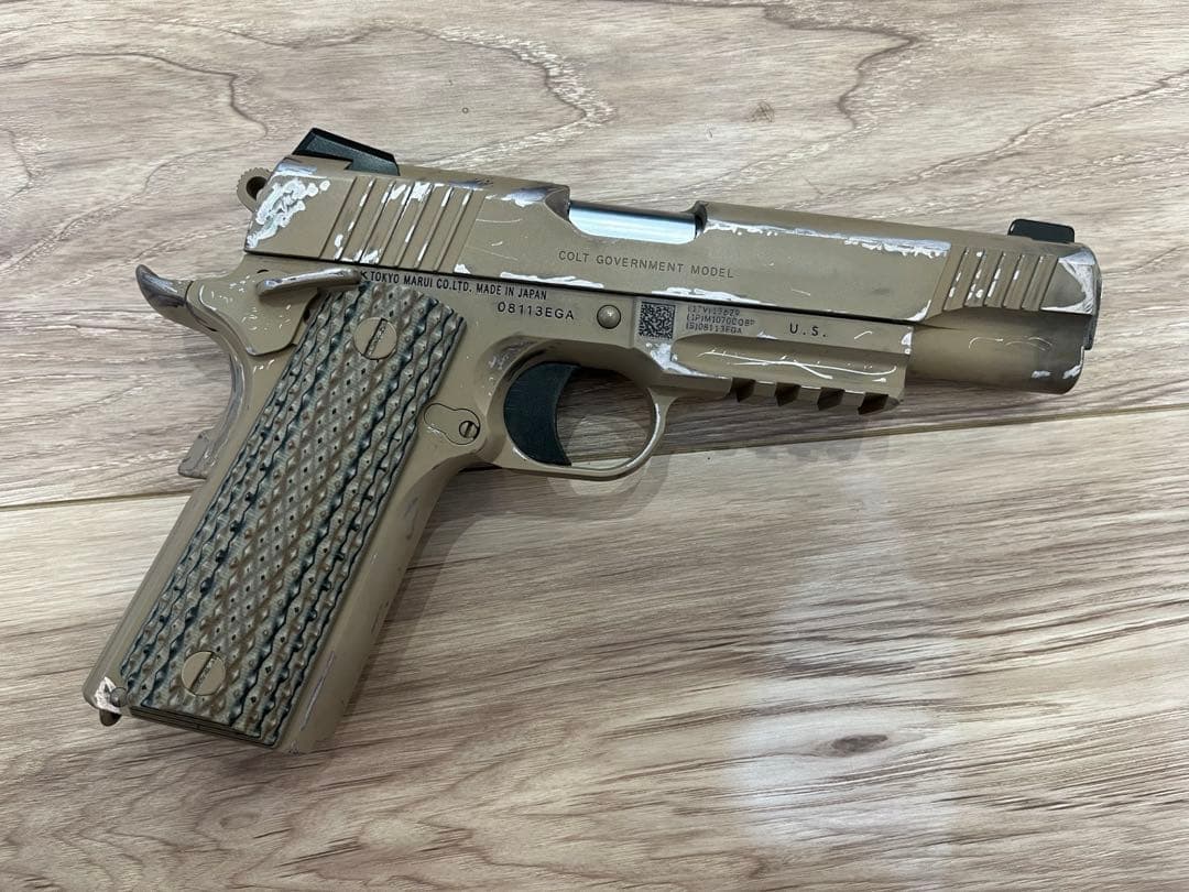 東京マルイ　M45A1 ウェザリング済み　実物 G10グリップ　USMC 海兵隊