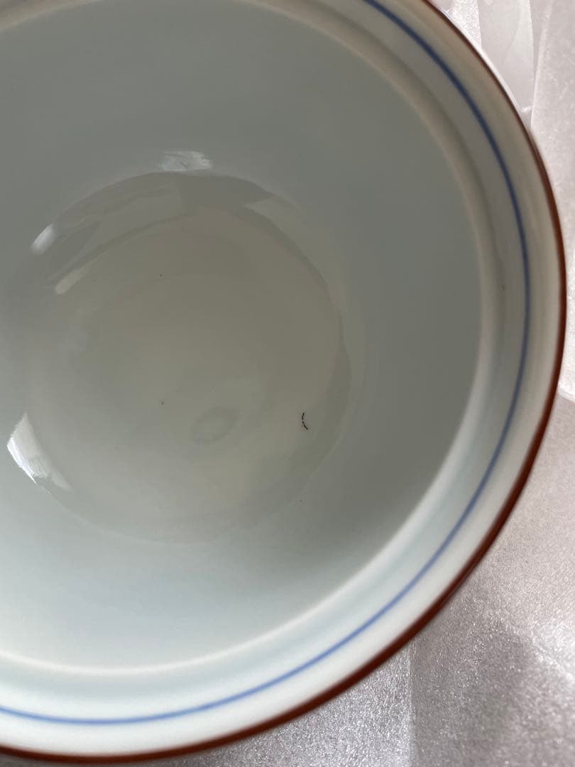 【未使用】前畑陶器 庫山窯 緑金唐草 御碗揃 蓋付 5客 小丼碗 【廃盤品】