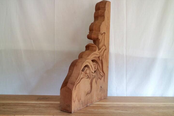 持ち送り 彫刻 オブジェ アンティーク 仏教美術 古美術 木彫 寺社 希少 レア