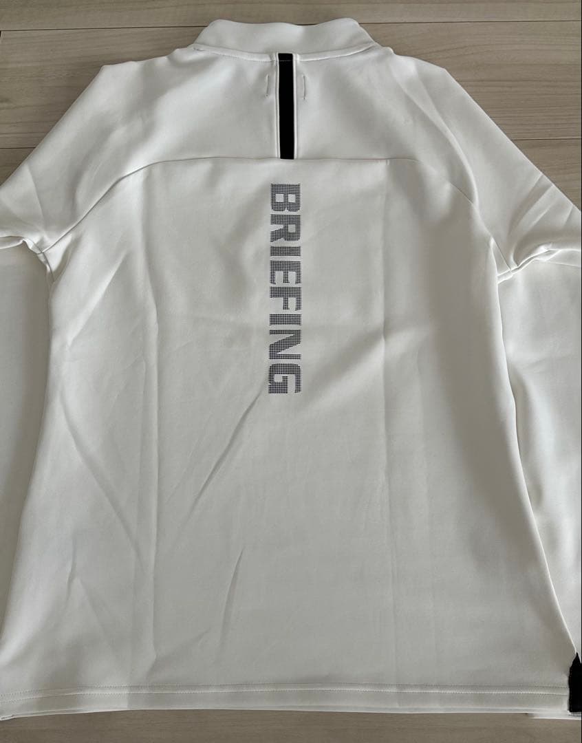 ブリーフィング ハーフジップシャツ M ホワイト 新品未使用品