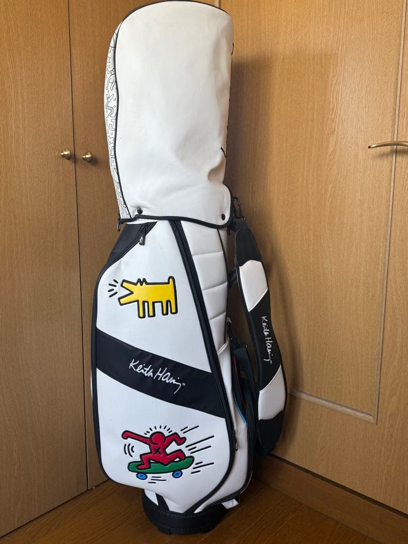 【限定】キース・ヘリング × ゴルフ キャディバッグセット（ヘッドカバー付き）