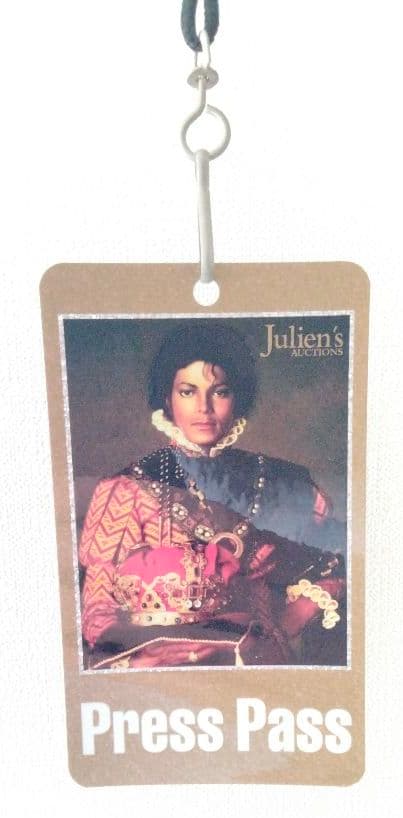 マイケルジャクソン　ジュリアンオークション　プレスパス