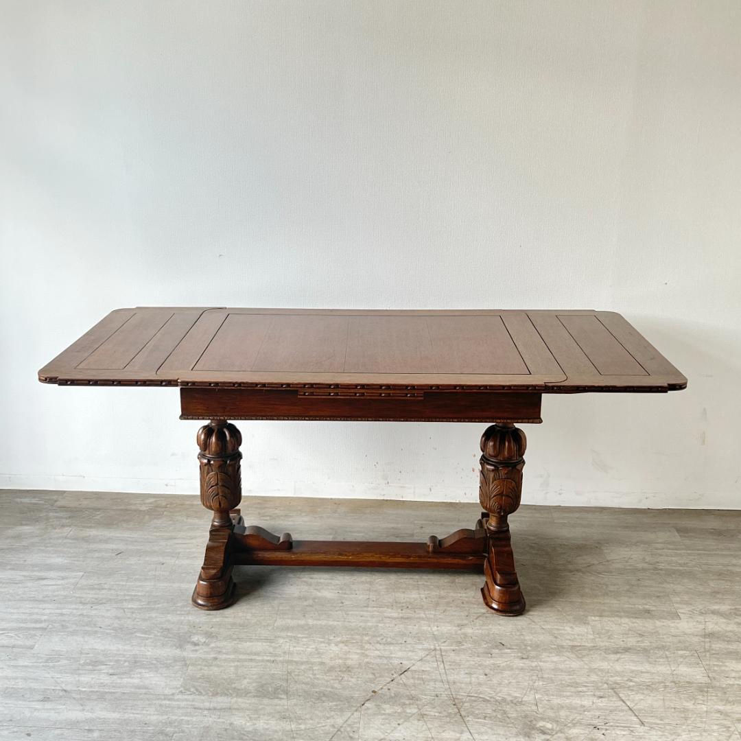 イギリス アンティーク家具 ドローリーフテーブル 1930年頃 933A