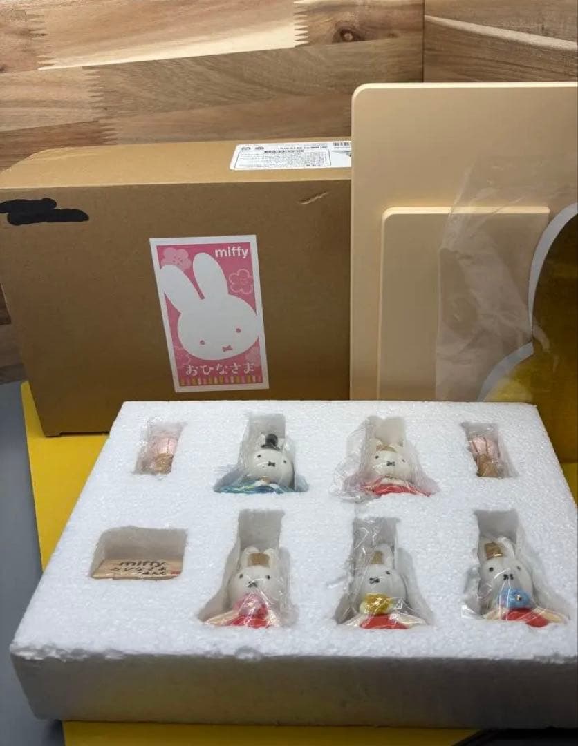ひな人形 ミッフィー 磁器雛人形 5人飾り キャラクター