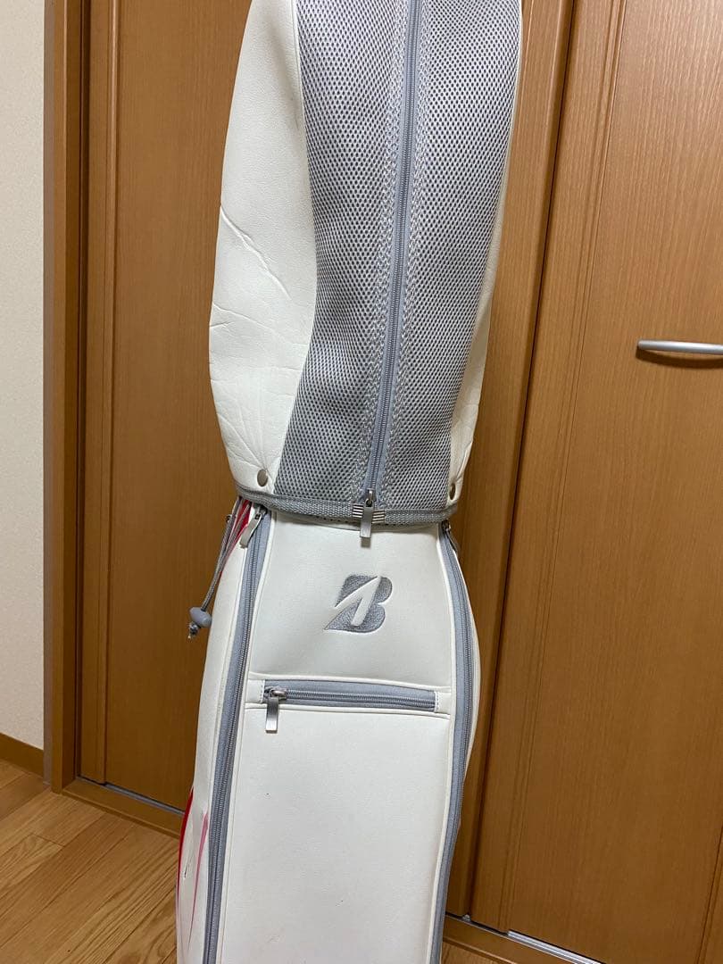 ブリヂストン ゴルフバッグ ホワイト/ピンク