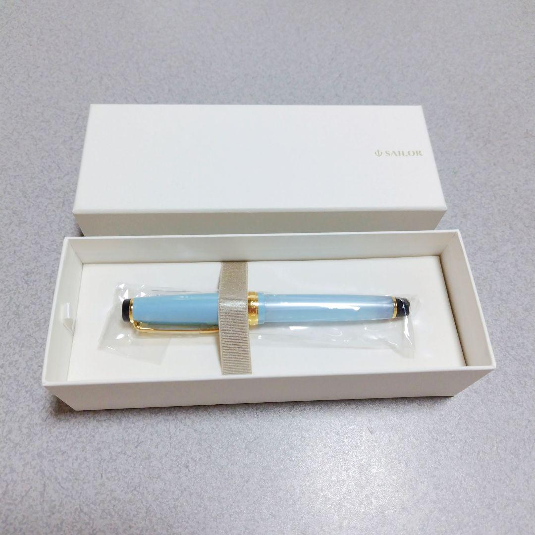 セーラー万年筆 ブルー インク色 ブラック 中細 11-1224-301