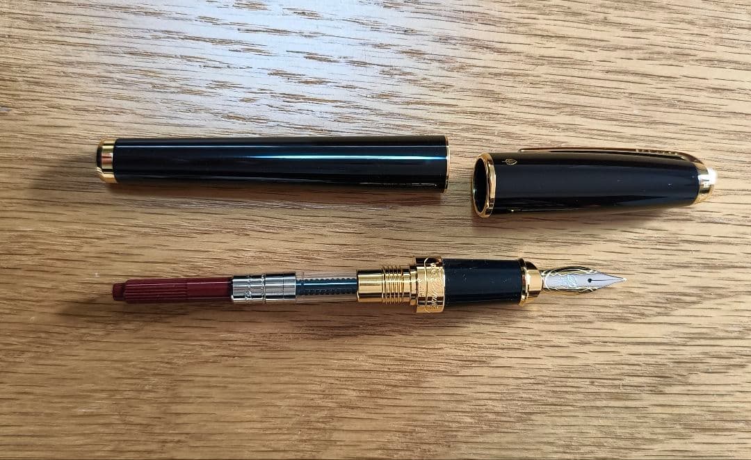 S.T. Dupont Olympio デュポン オランピオ 万年筆 黒 18K