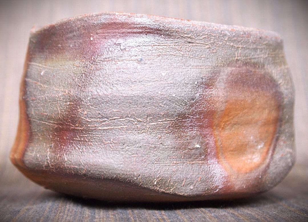 ハジミ★中村和樹★備前【窯変】茶碗A、角皿A,B、丸皿１８.５