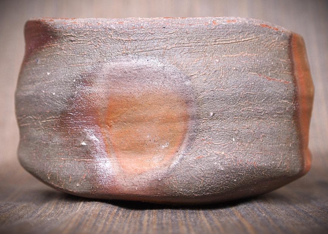 ハジミ★中村和樹★備前【窯変】茶碗A、角皿A,B、丸皿１８.５