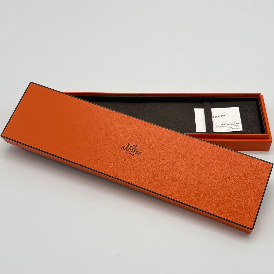 HERMES 空箱のみ ギフトBOX オレンジ 袋付き ショッパー 長方形