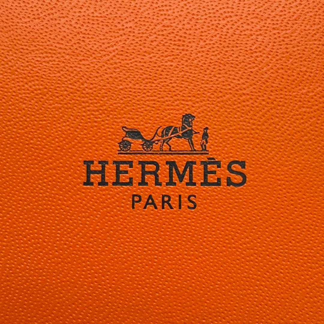 HERMES 空箱のみ ギフトBOX オレンジ 袋付き ショッパー 長方形