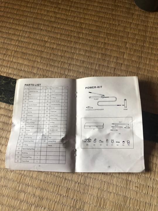 油圧ボディ修理キッド　10t