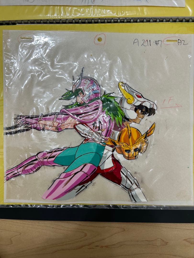 聖闘士星矢　アニメ　セル画　アンドロメダ瞬　星矢　80年代