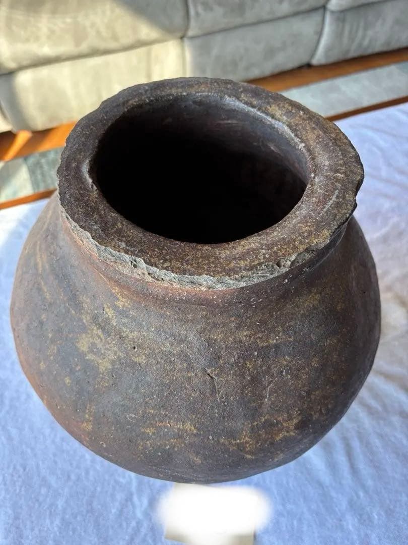 越前壺　甕　古壺甕　骨董品　アンティーク置物