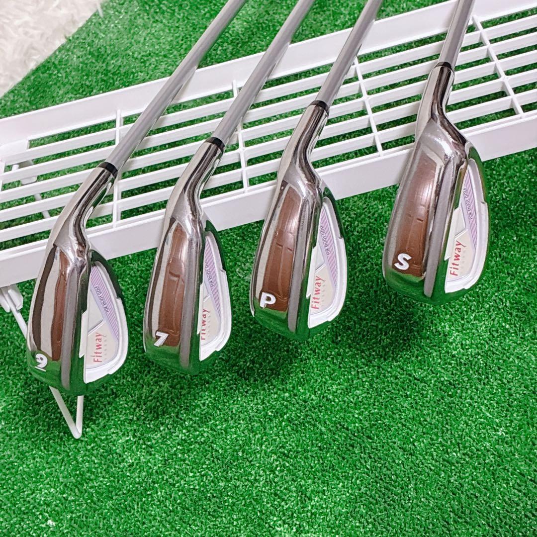 初心者向　Fitway レディースセット　7本 キャディバッグ付 すぐ始められる