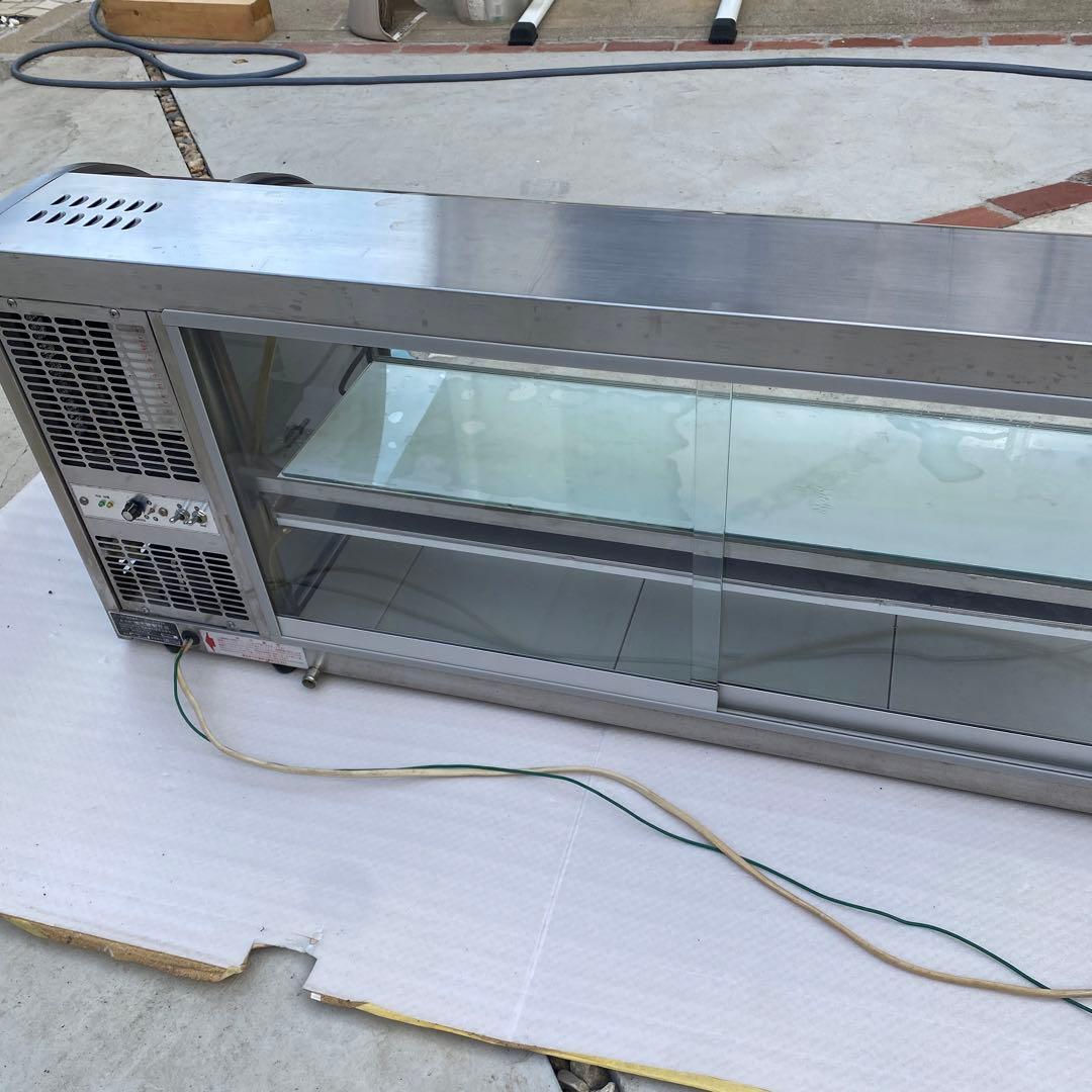 ちひろ冷蔵ショーケース 卓上タイプ 自然対流方式 後引戸 店舗カフェ