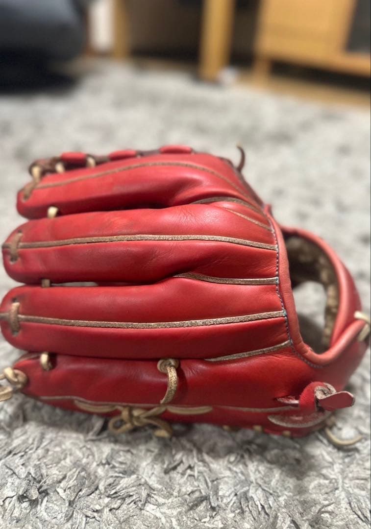 ZETT PROSTATUS 硬式グローブ レッド