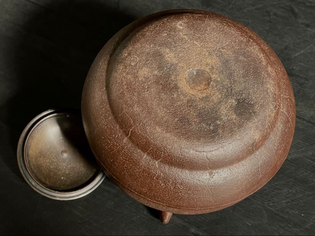 割引‼️「母」 瓢釜 人間国宝 高橋敬典 茶釜 茶道具 （121Ｂ）