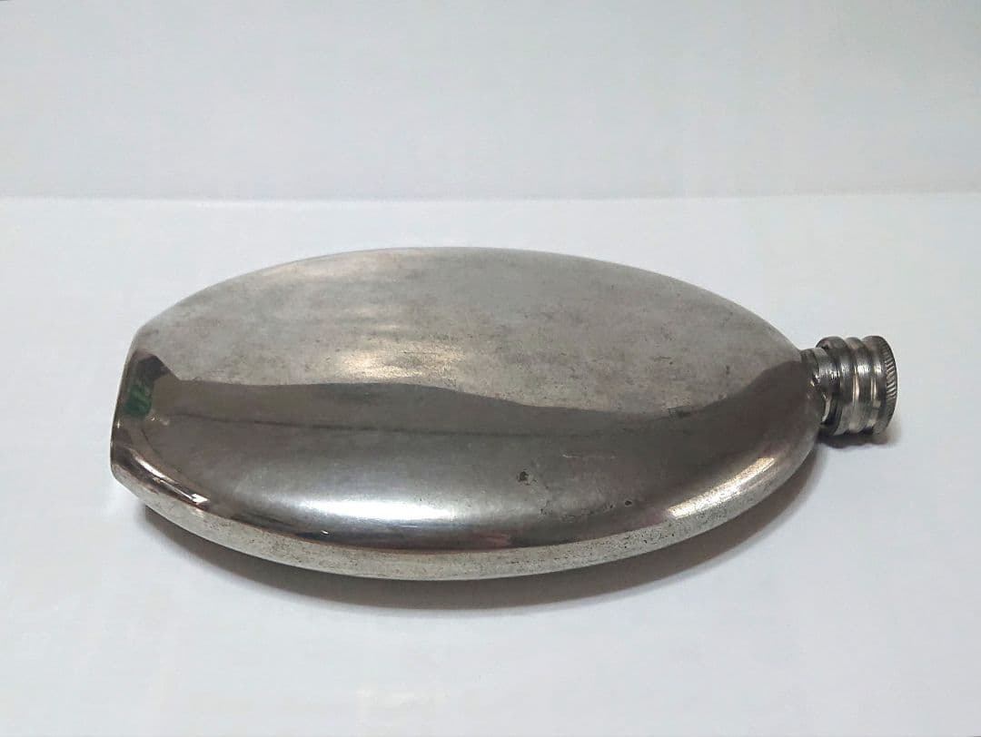昭和レトロ 古い水筒 Pewter 製 当時物 希少 貴重