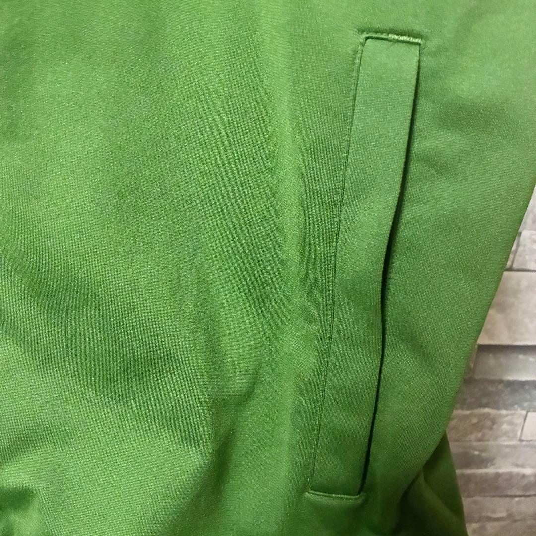 00s adidas アディダス トラックジャケット ジャージ 緑ベージュ M