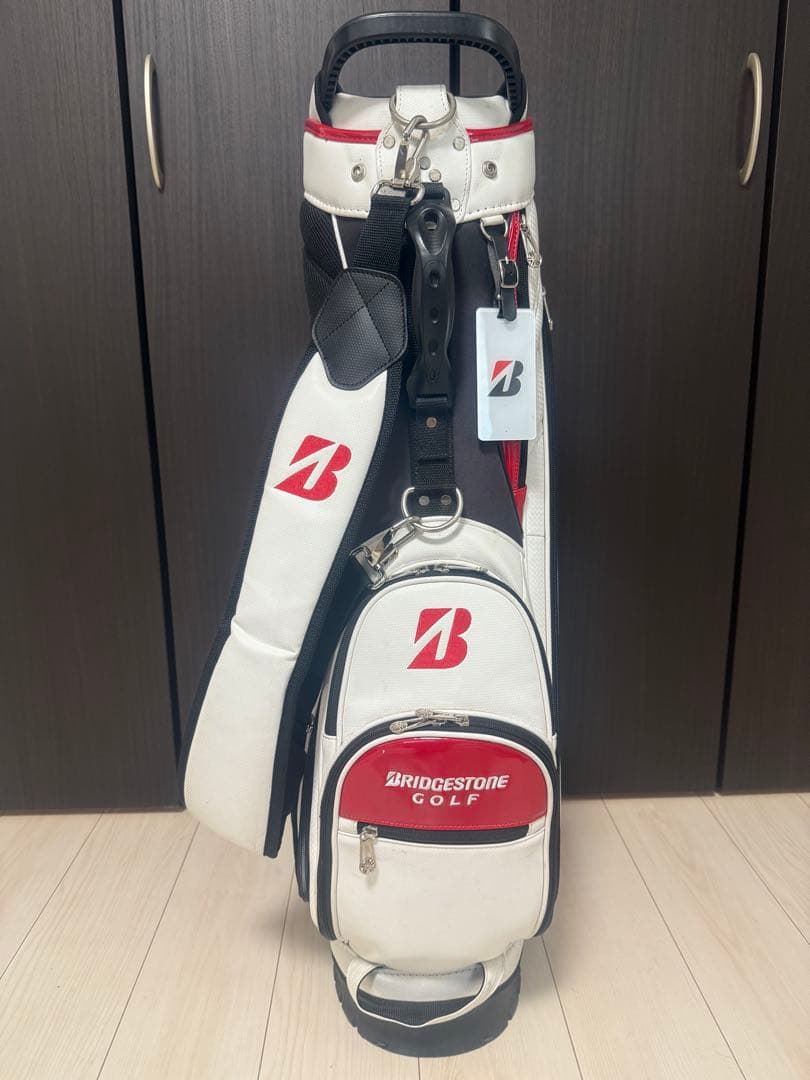 BRIDGESTONE ゴルフバッグ ホワイト/レッド