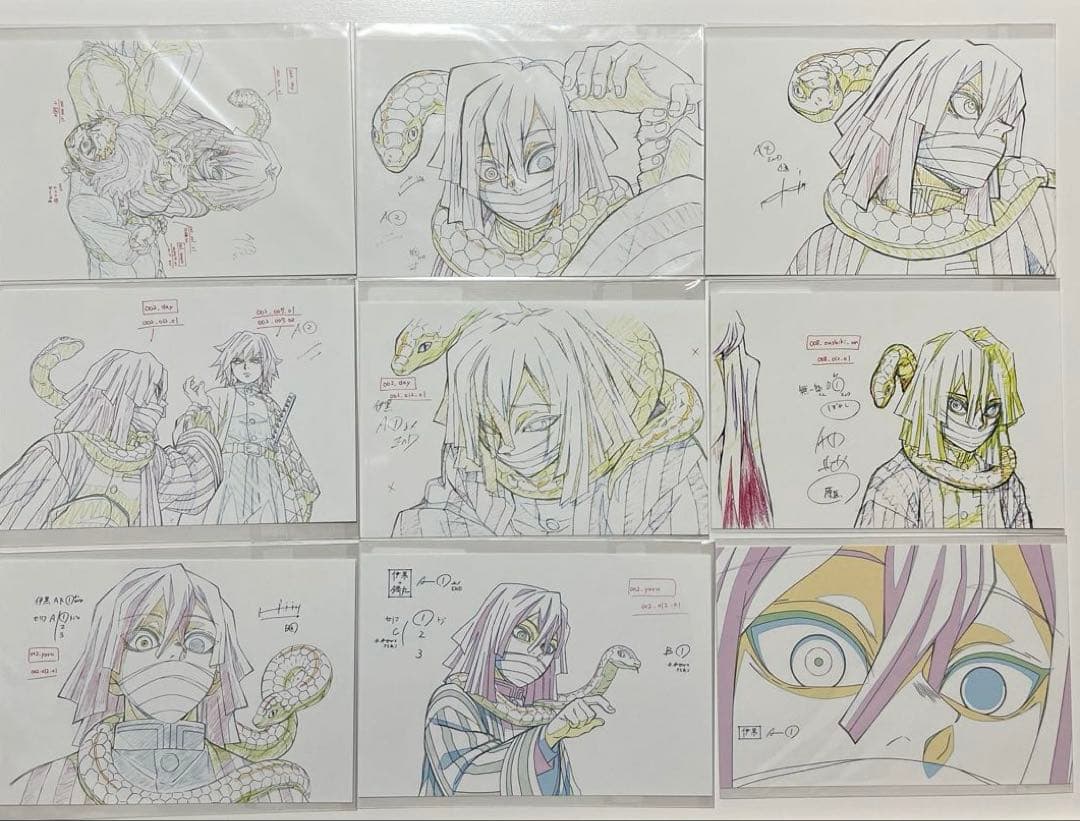 鬼滅の刃　柱展　伊黒小芭内　原画 ポストカード　柱 － 表情