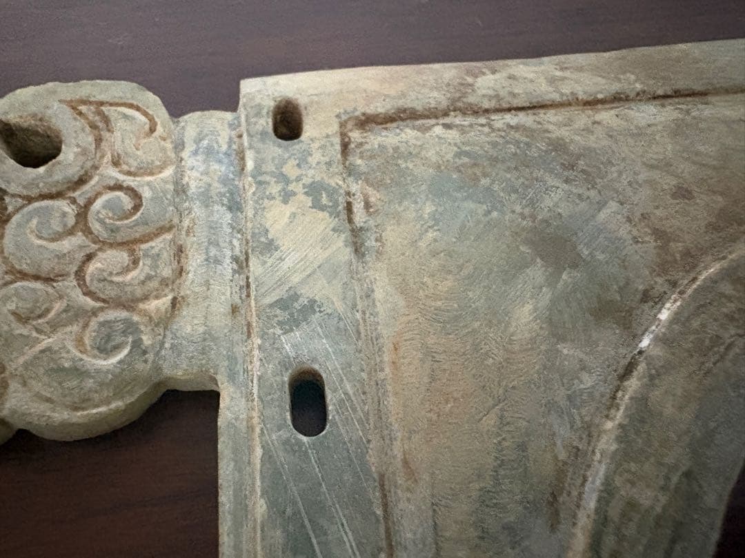 石？玉？の中国的置物　刀　中国美術　長さ21cm 125g